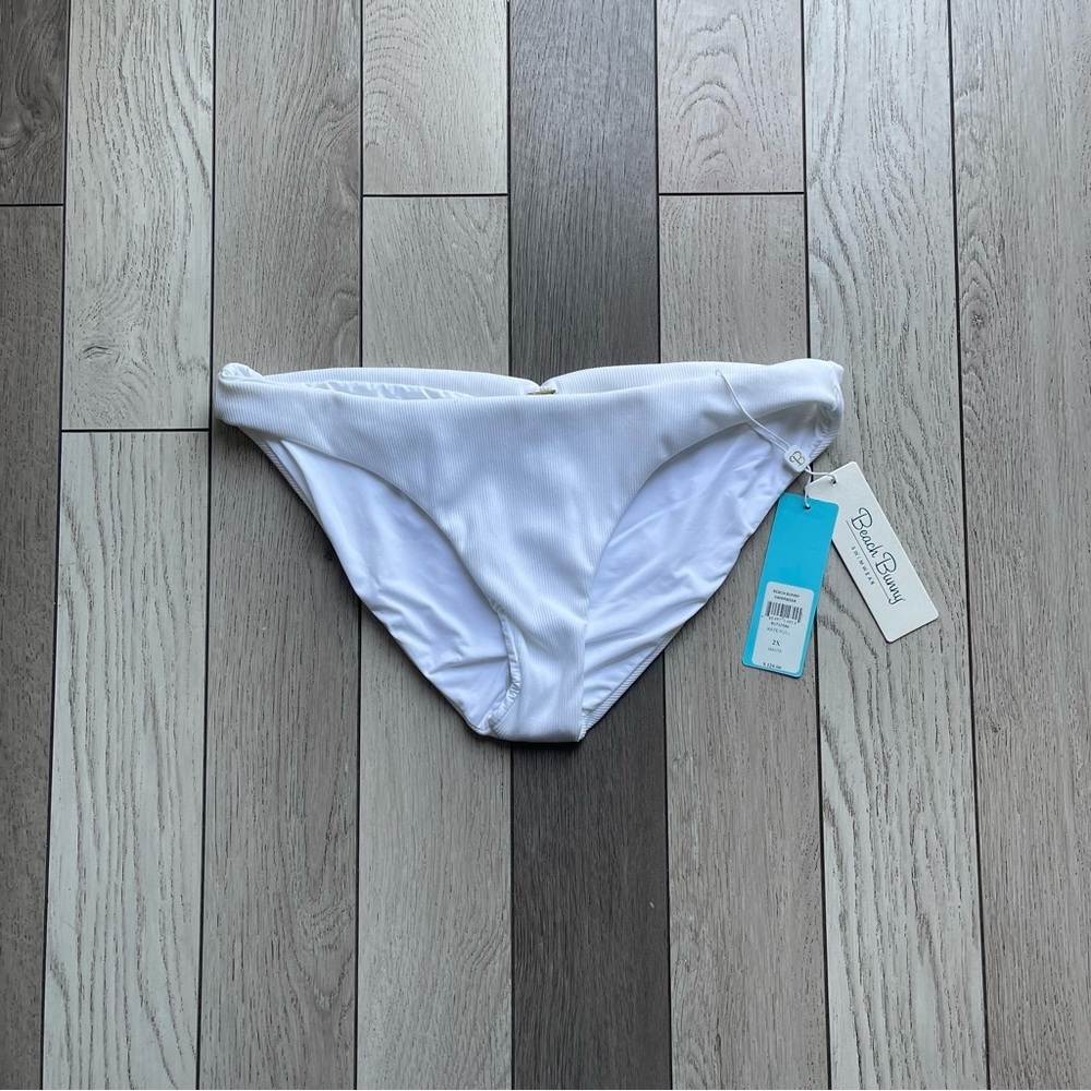Beach Bunny White Bikini Bottom